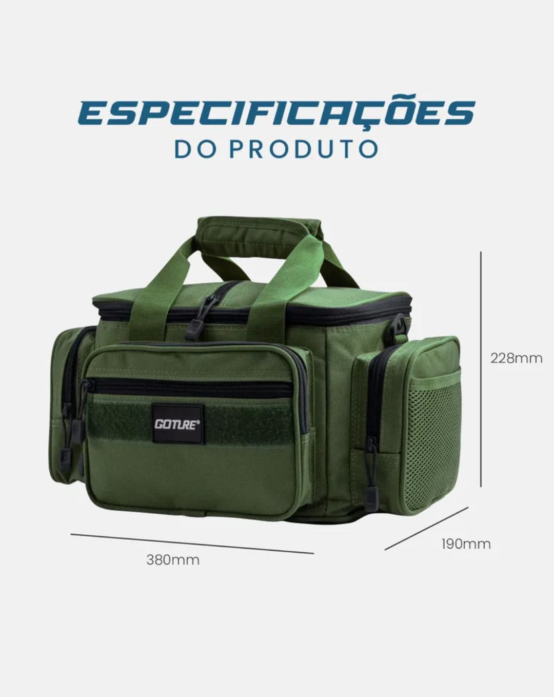 Bolsa de Pesca de Ombro Goture