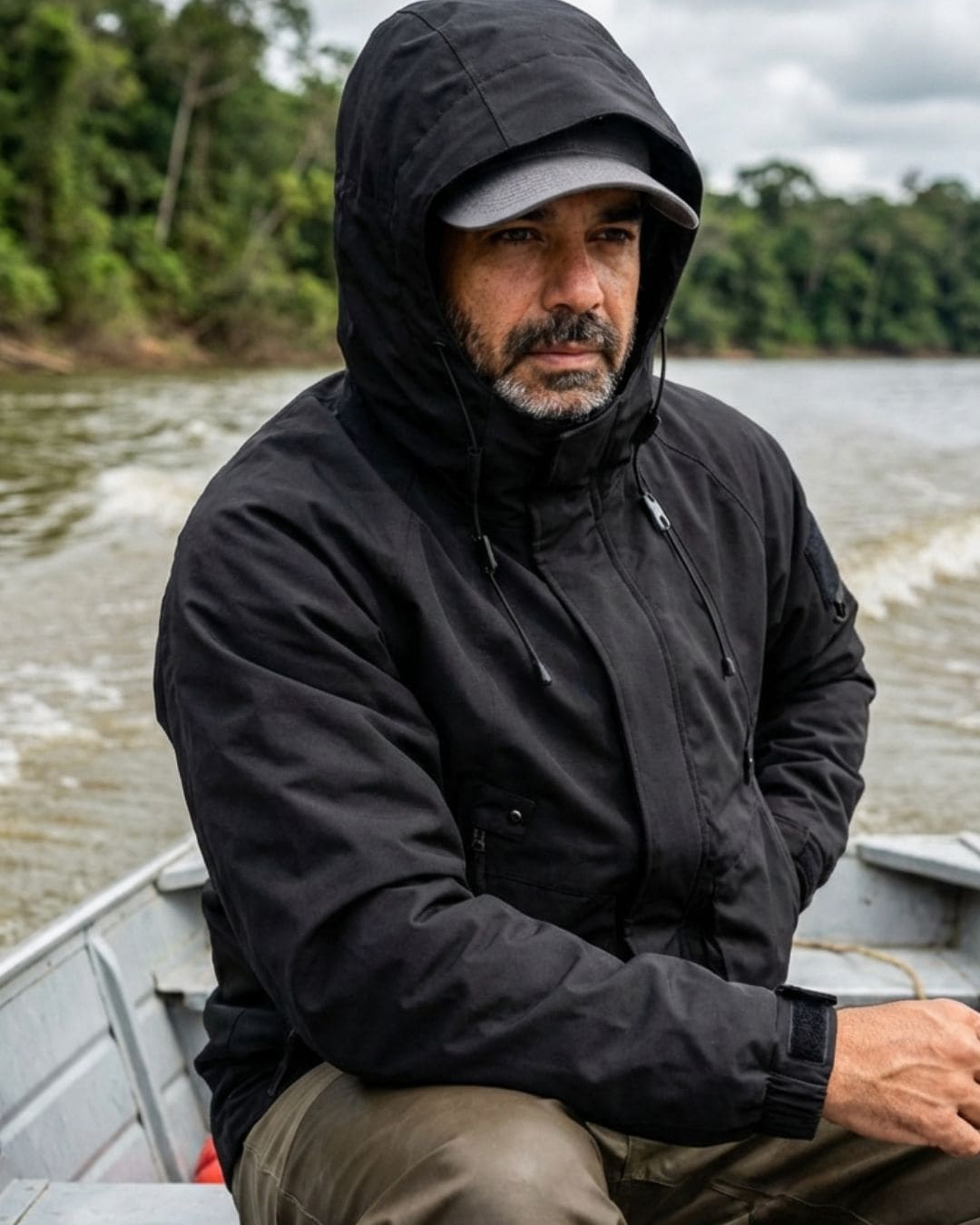 Jaqueta Impermeável Equipa Pesca Chapada