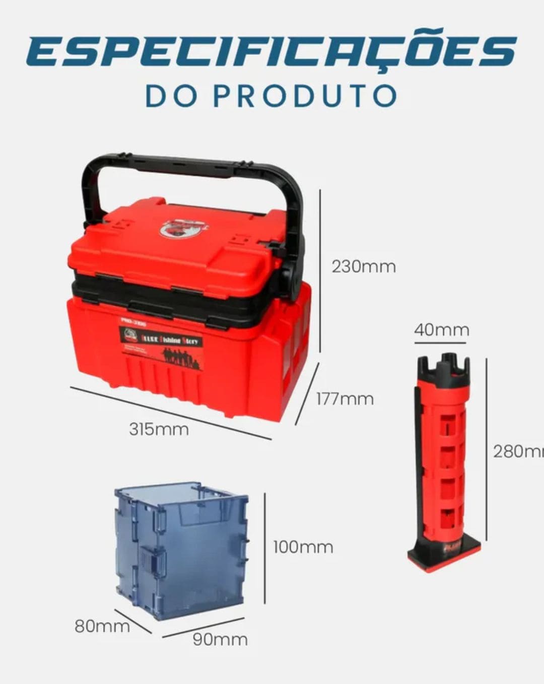Maleta de Pesca Equipa Pesca Completa