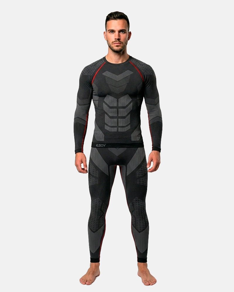 Conjunto segunda pele sem costura Equipa Pesca