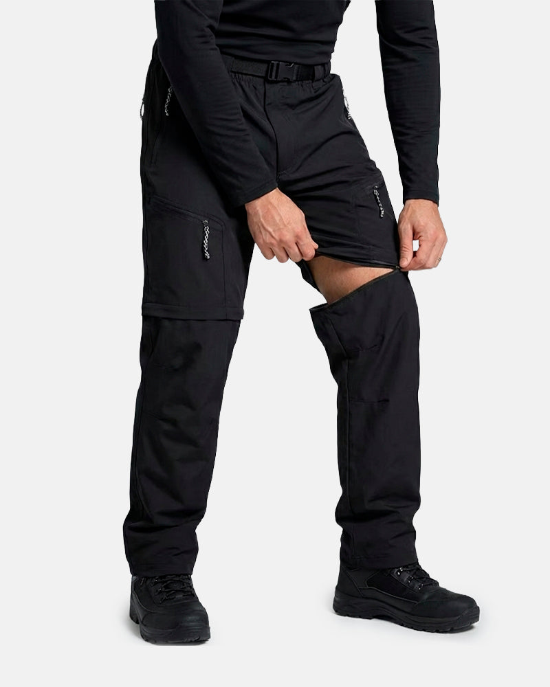 Calça Impermeável 2 em 1 Equipa Pesca Preta