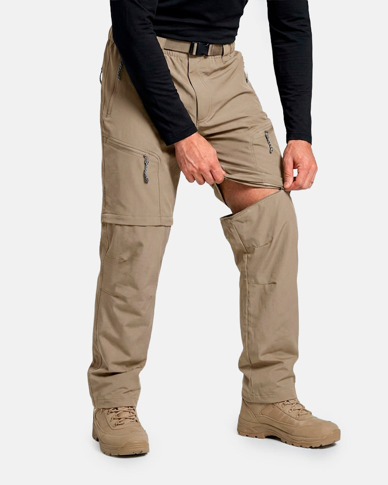 Calça Impermeável 2 em 1 Equipa Pesca Bege