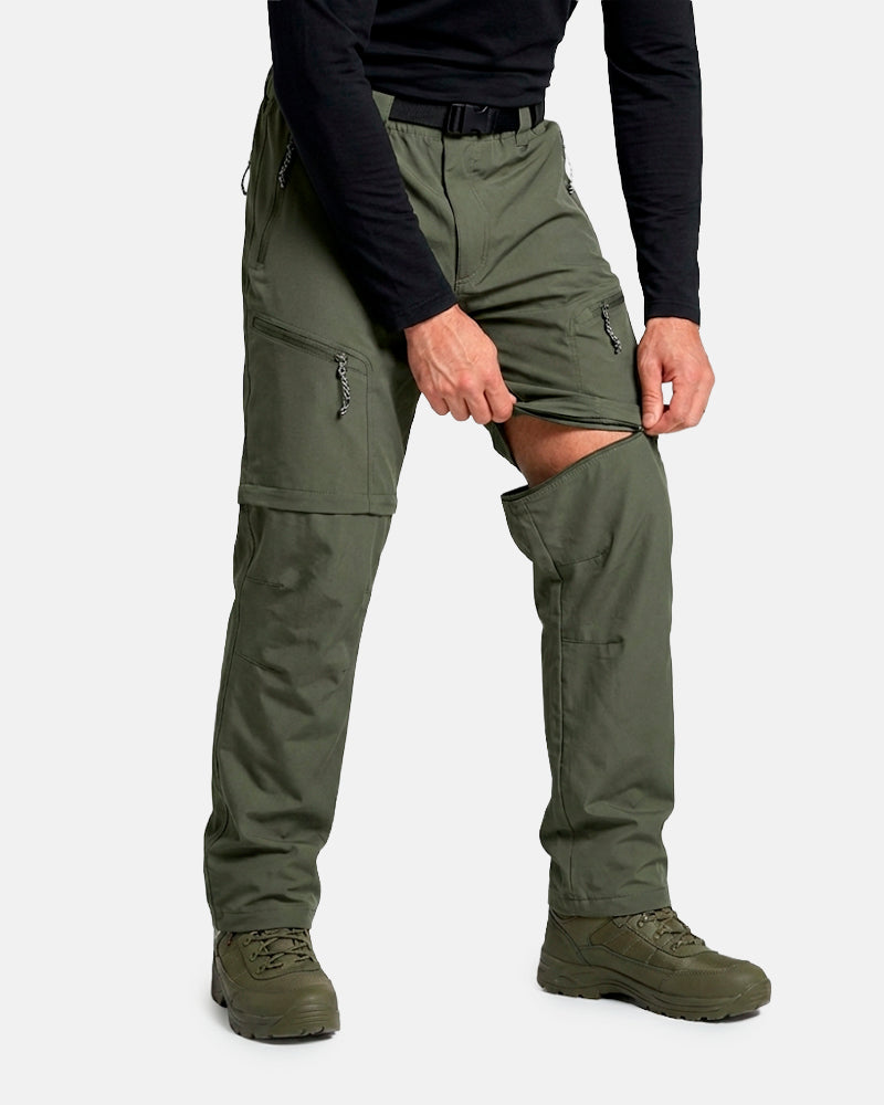 Calça Impermeável 2 em 1 Equipa Pesca Verde militar