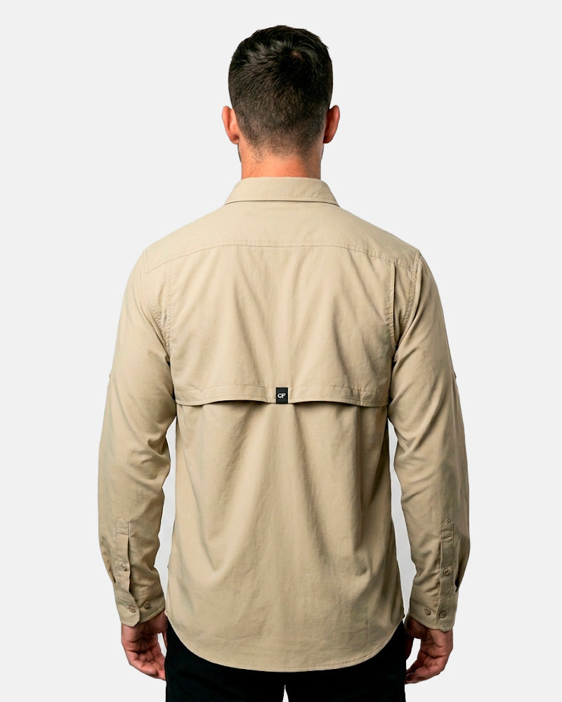 Camisa Equipa pesca Bege