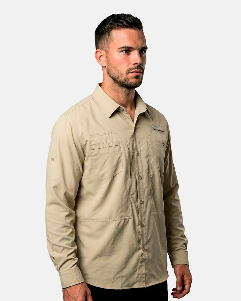 Camisa Equipa pesca Bege