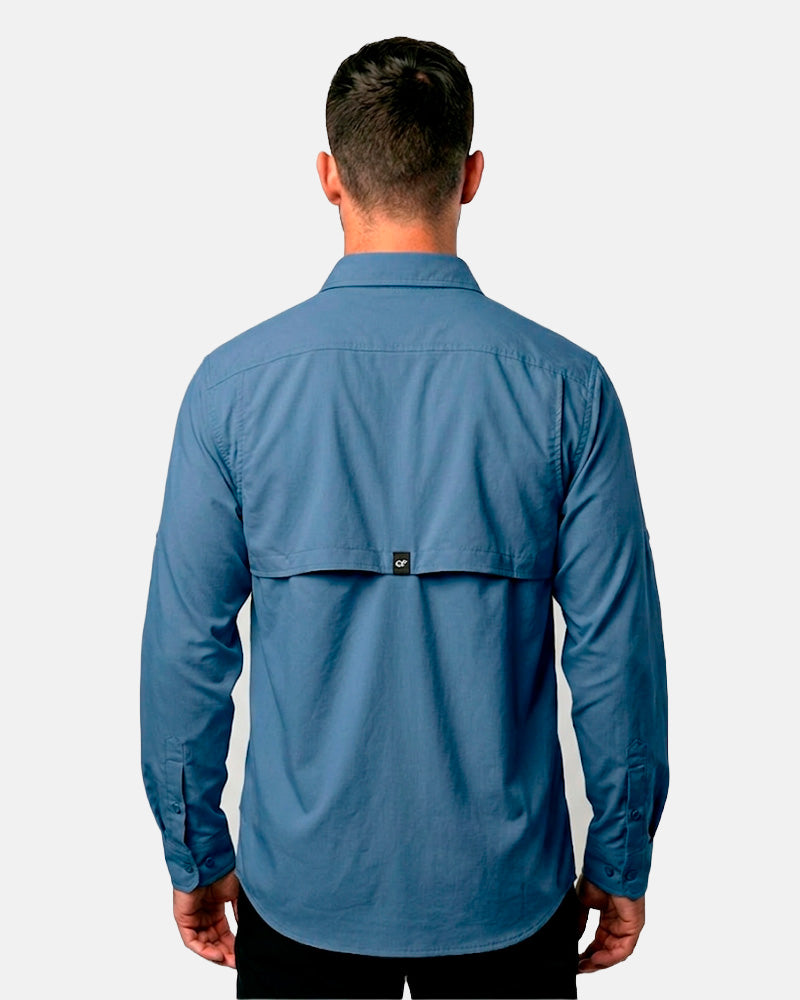 Camisa Equipa pesca Azul escuro