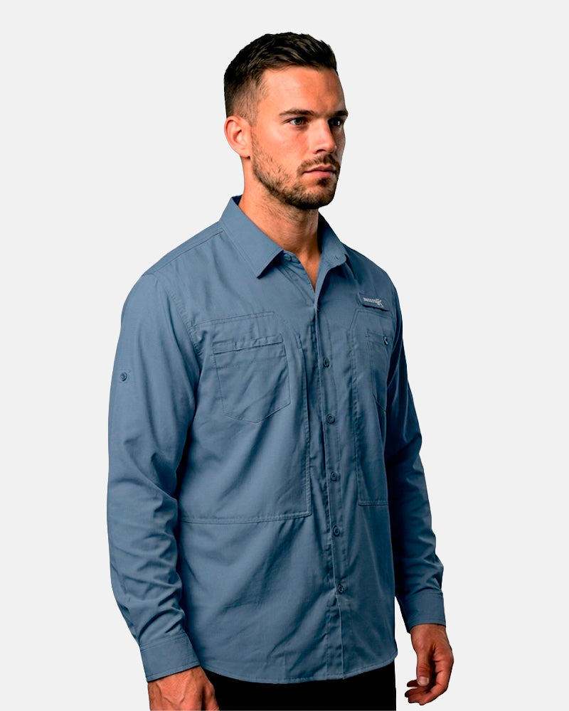 Camisa Equipa pesca Azul escuro