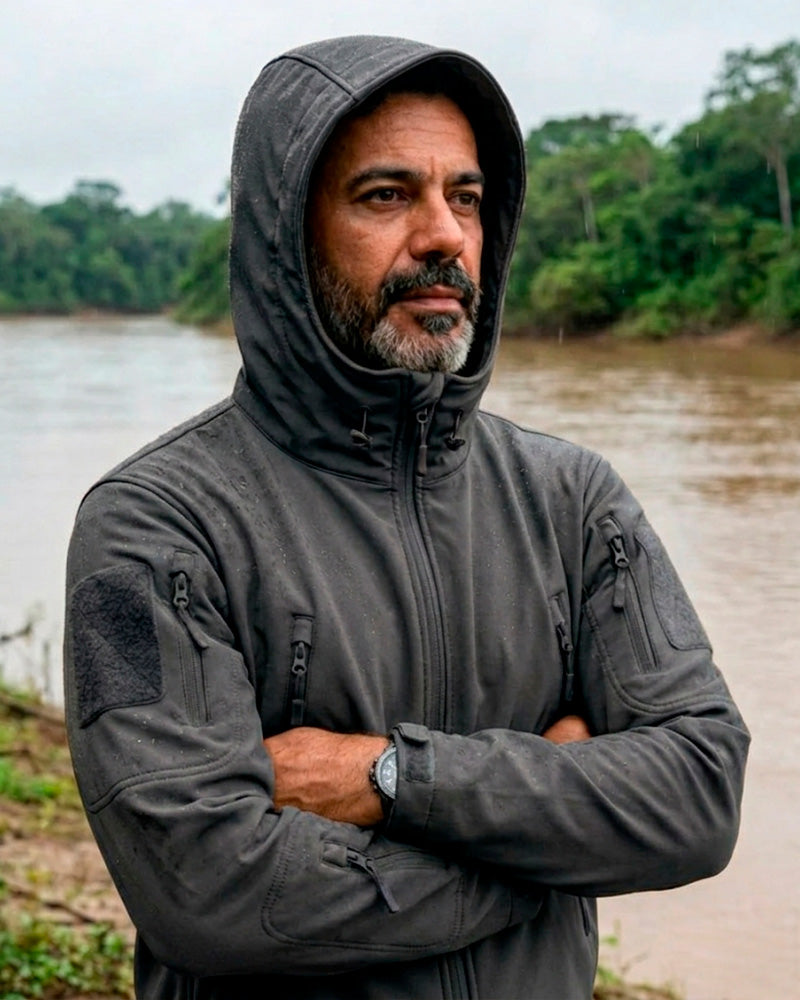Jaqueta Equipa Pesca Action Preto