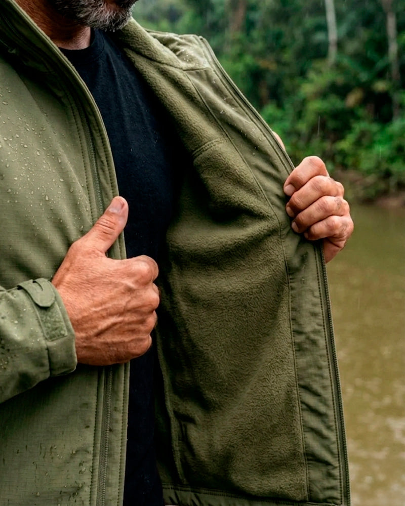 Jaqueta Equipa Pesca Action Verde militar