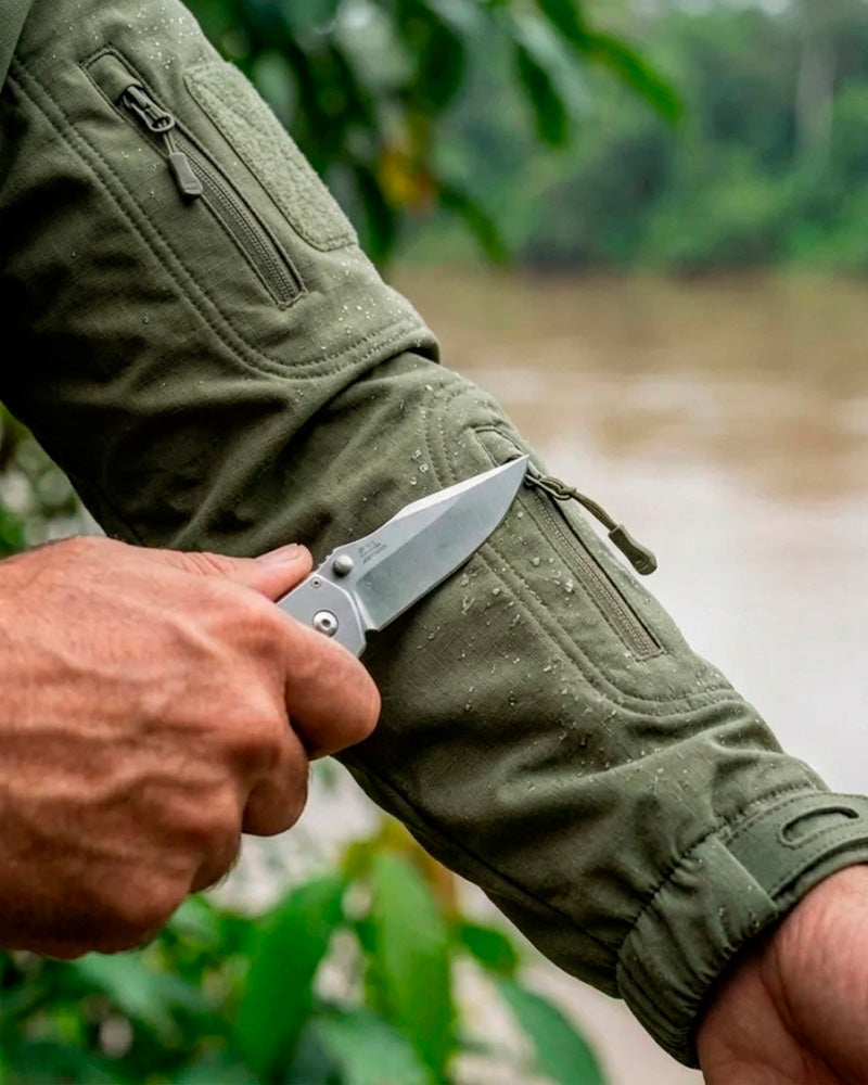 Jaqueta Equipa Pesca Action Verde militar