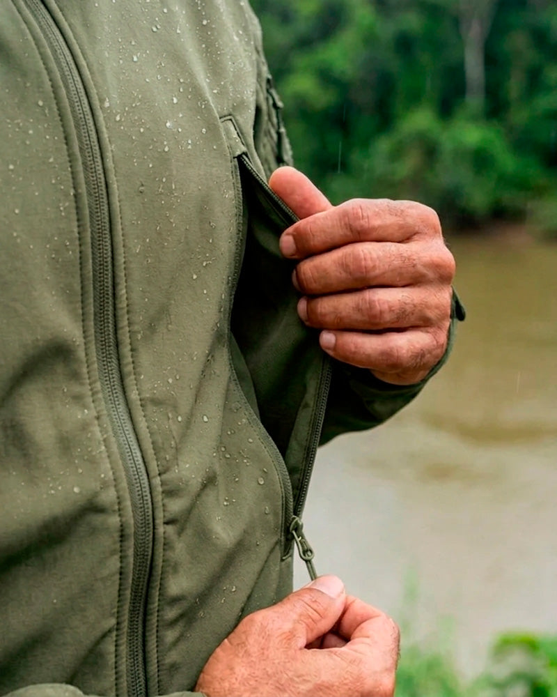 Jaqueta Equipa Pesca Action Verde militar