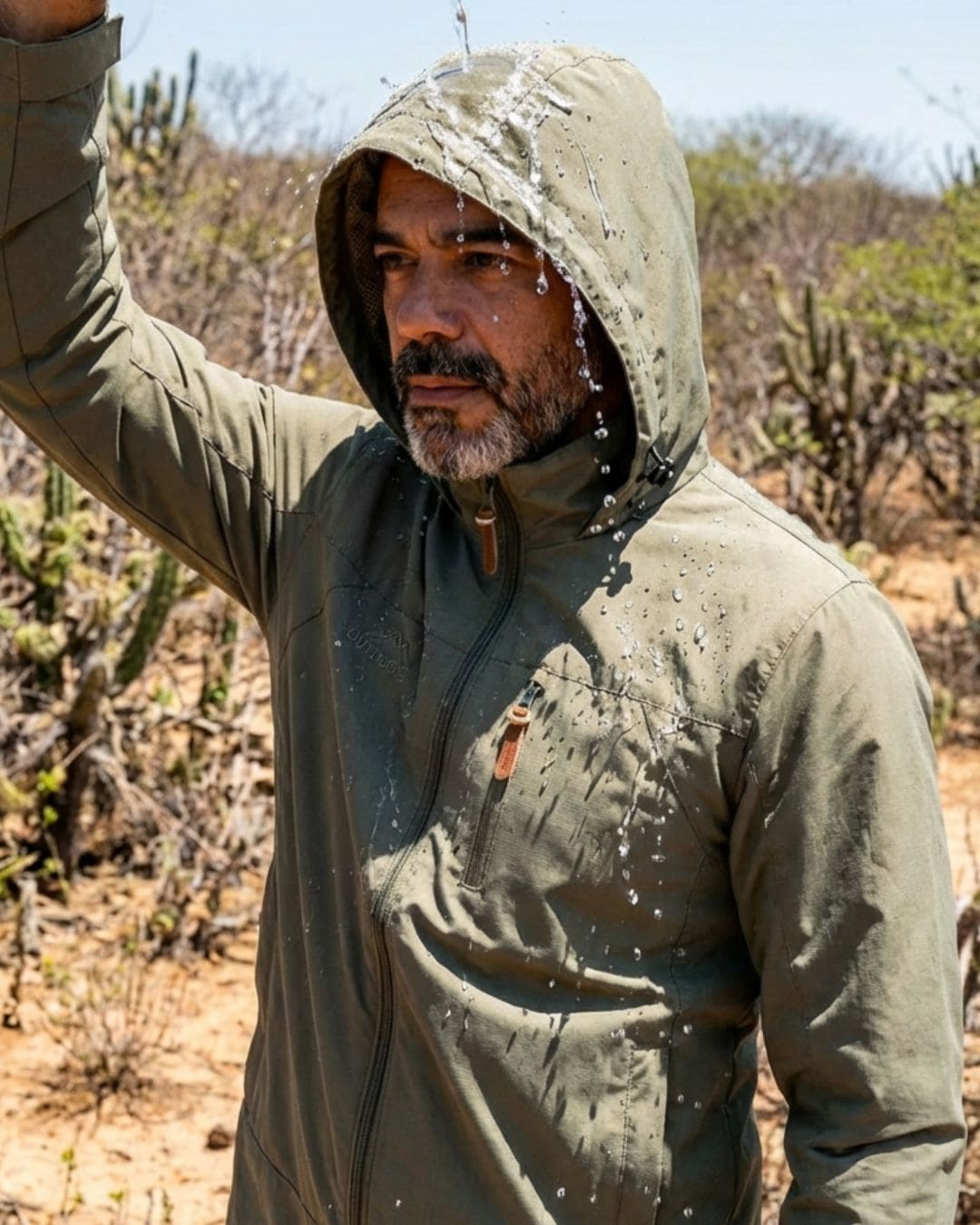 Jaqueta Impermeável Equipa Pesca Patanal Preta