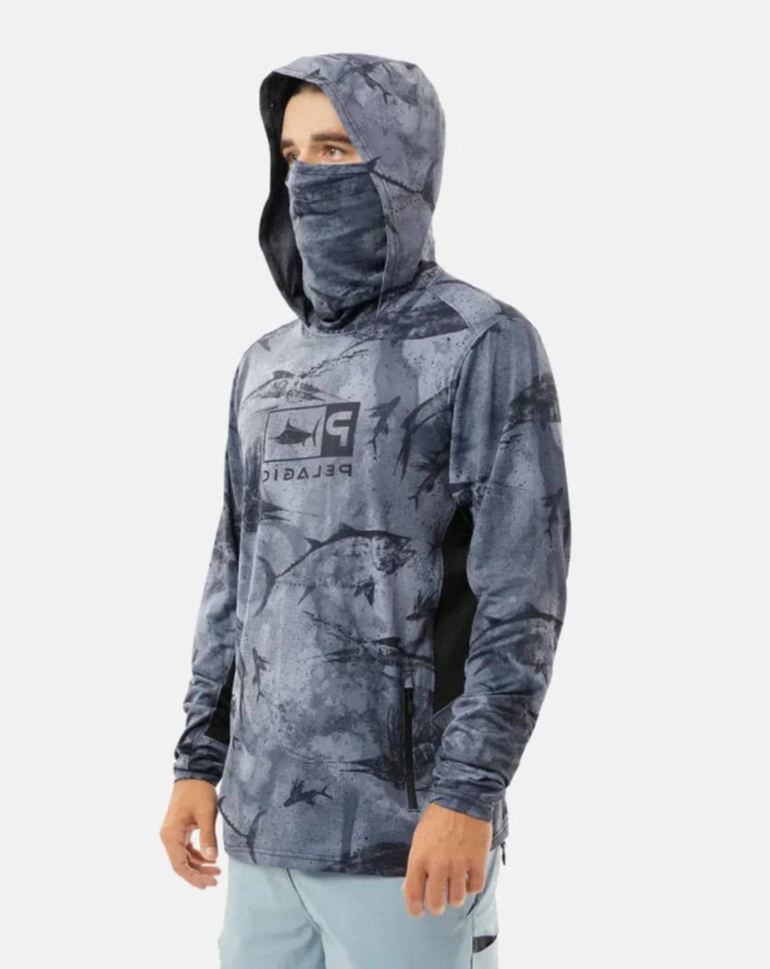 Camisa de Pesca Pelagic Cinza