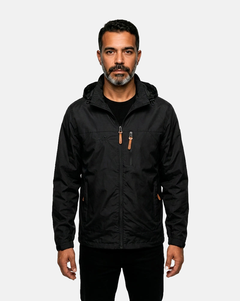 Jaqueta Impermeável Equipa Pesca Caatinga Preta