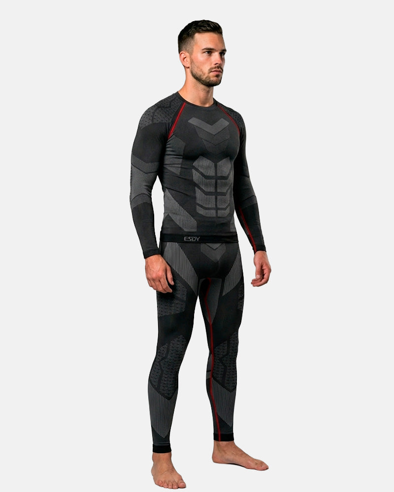 Conjunto segunda pele sem costura Equipa Pesca