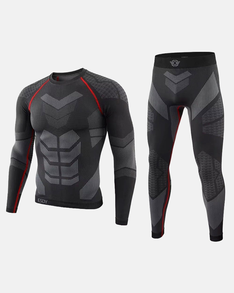 Conjunto segunda pele sem costura Equipa Pesca