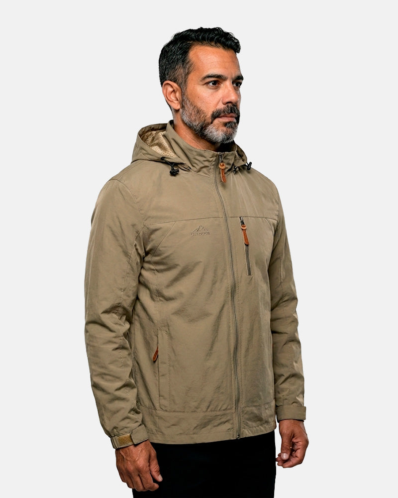 Jaqueta Impermeável Equipa Pesca Patanal Caqui