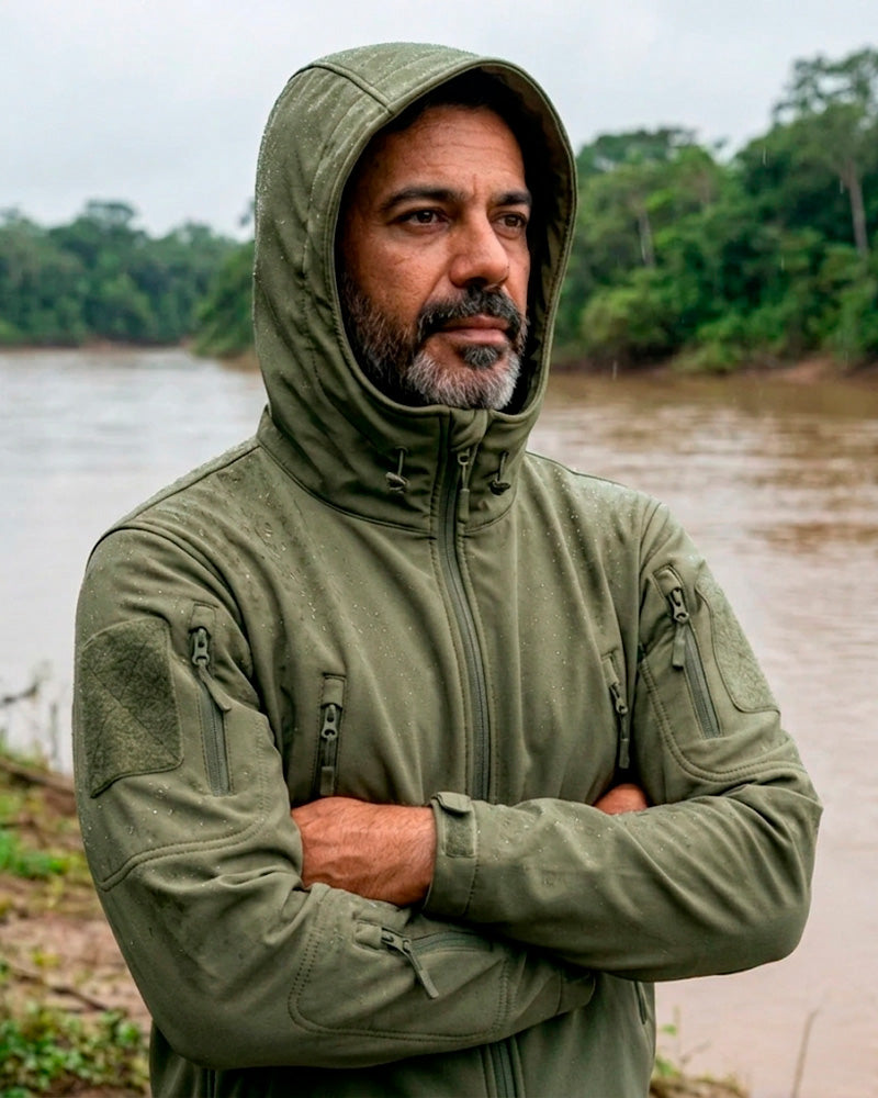 Jaqueta Equipa Pesca Action Verde militar