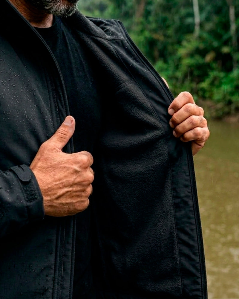 Jaqueta Equipa Pesca Action Preto
