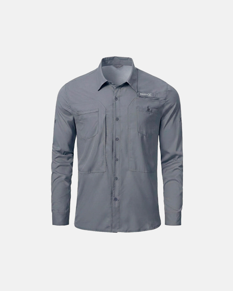 Camisa Equipa pesca Cinza